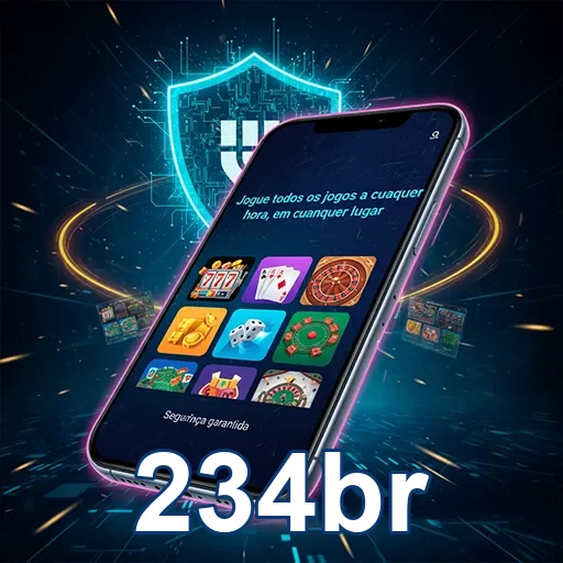 Usuário jogando no celular com fácil acesso aos jogos