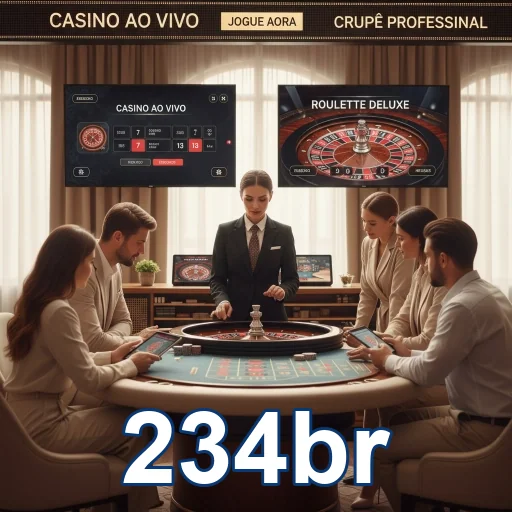 Jogadores em ação no cassino ao vivo do 234br, desfrutando de jogos emocionantes e interação real.
